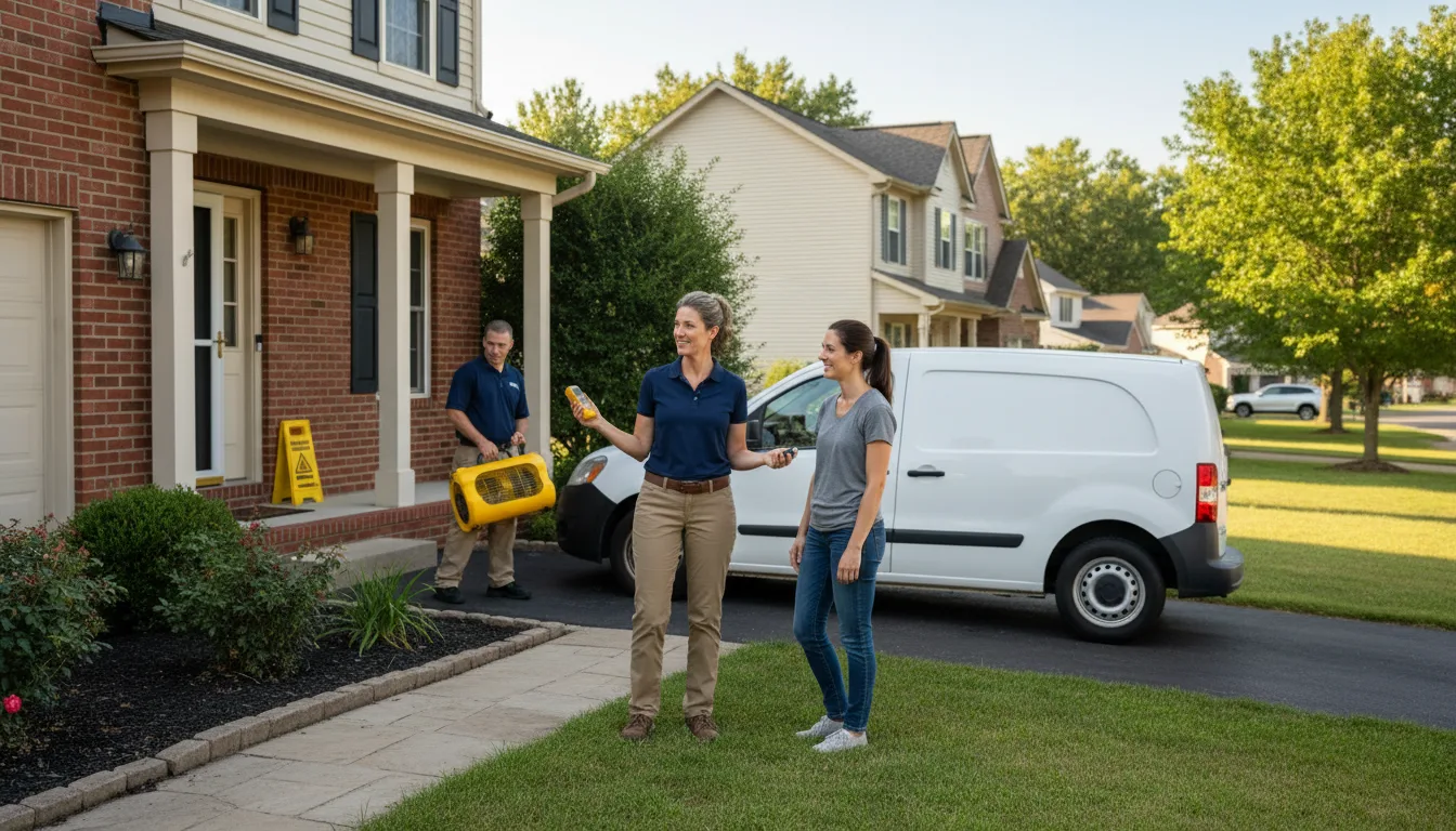 Residential water damage restoration in Lane, IL